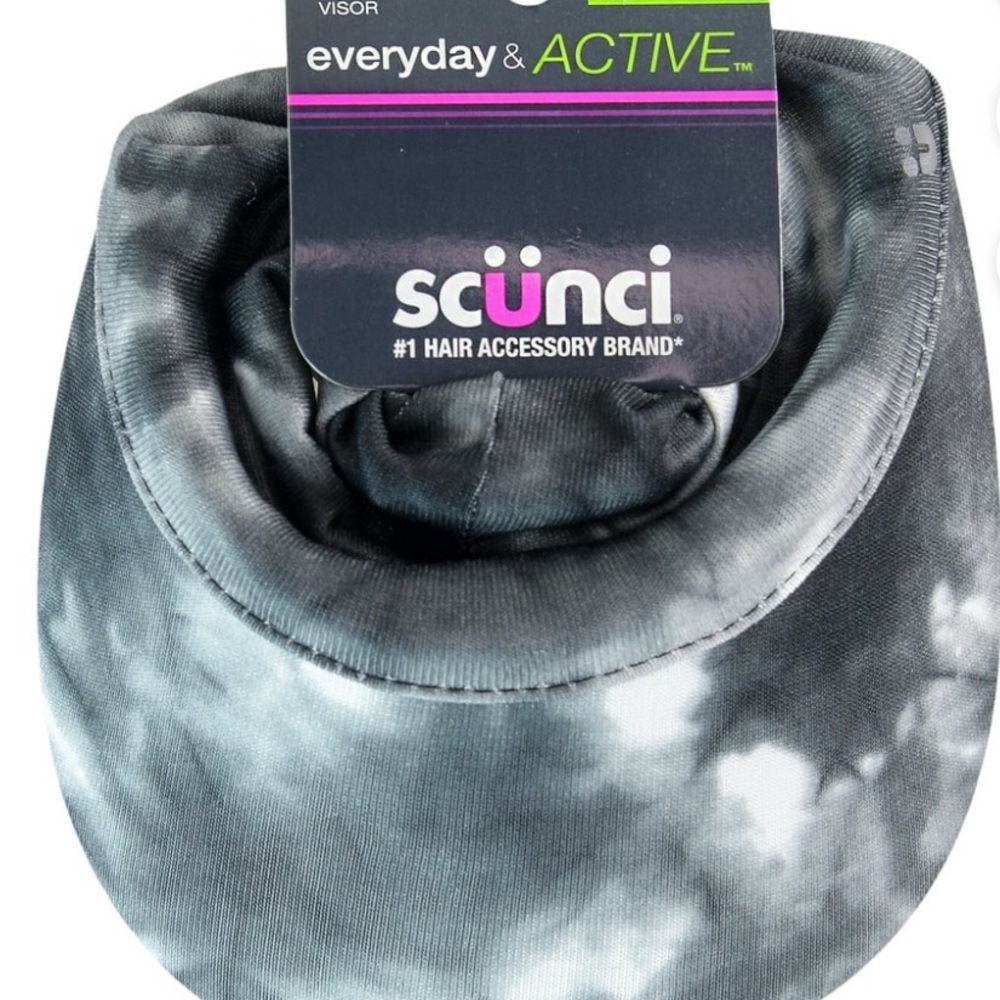 Scünci Gray Tie-Dye Visor